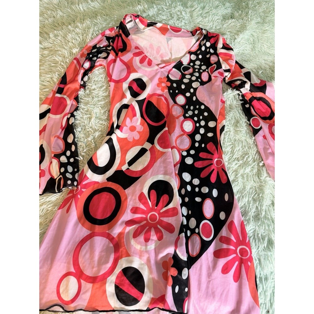70's / 80's Disco Dress Size Small Pink Halloween Costume